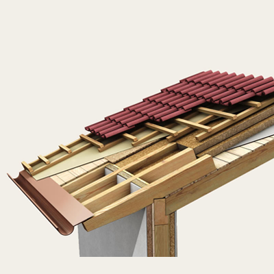 Struttura tetto casa in legno